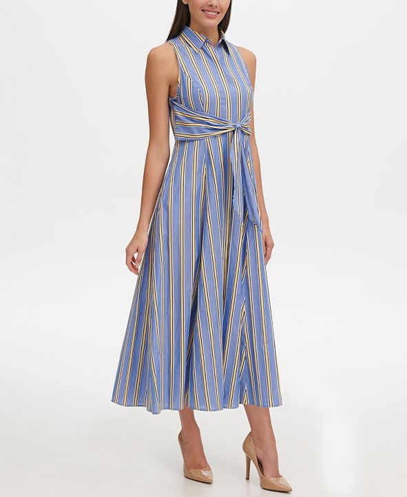 Tommy Hilfiger Petite Cotton Maxi Shirt Dress & Reviews Dresses
