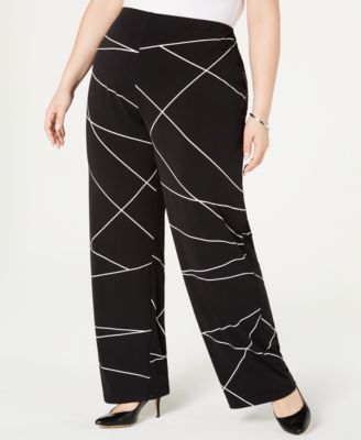 macys plus size wide leg pants