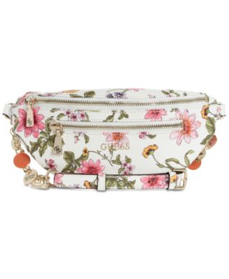 guess pink belt bag