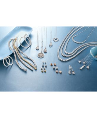 diamond tennis necklace macy's
