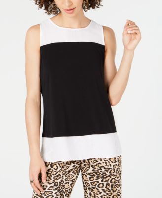 macys sleeveless tops