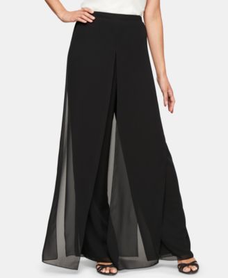 alex evenings petite chiffon pants