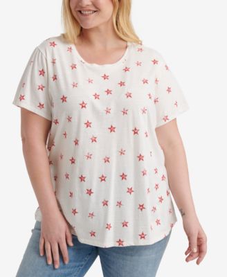 macys lucky brand plus size tops