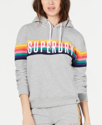 superdry rainbow hoodie