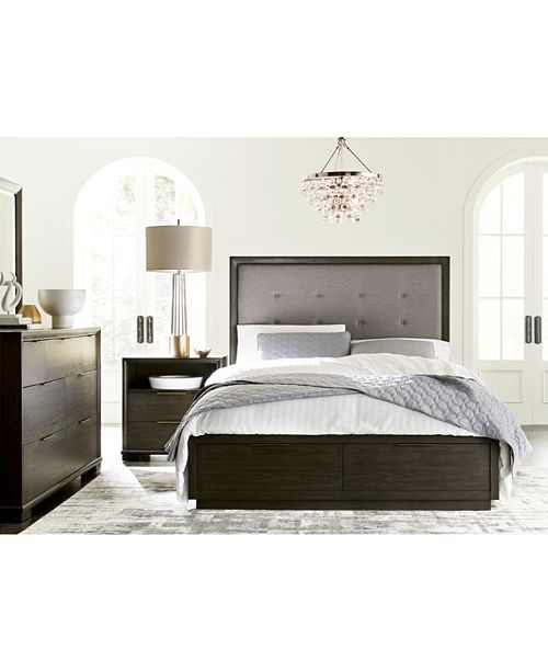 Furniture Morgan Storage Bedroom Furniture 3 Pc Set California King Bed Nightstand Dresser Created For Macy S Reviews Furniture Macy S