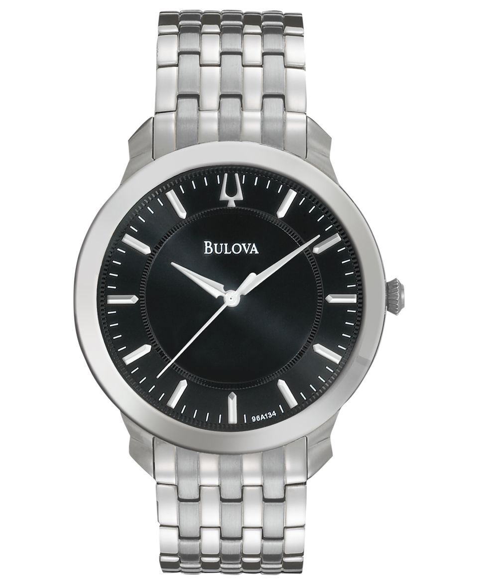 Bulova Watch, Mens Stainless Steel Bracelet 38mm 96D106   All Watches