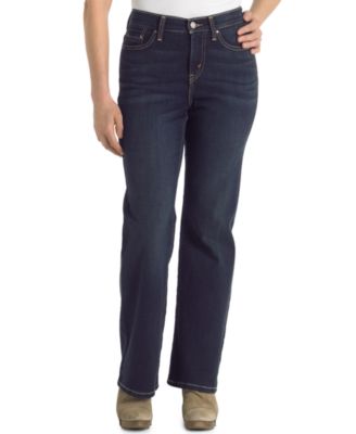 Levi's Petite Jeans, 512 Perfectly Slimming High-Rise Bootcut, Dark ...