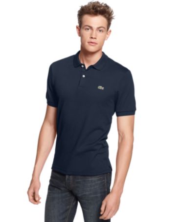Lacoste L!VE Shirt, Core Slim Fit Pique Polo Shirt - Polos - Men - Macy's