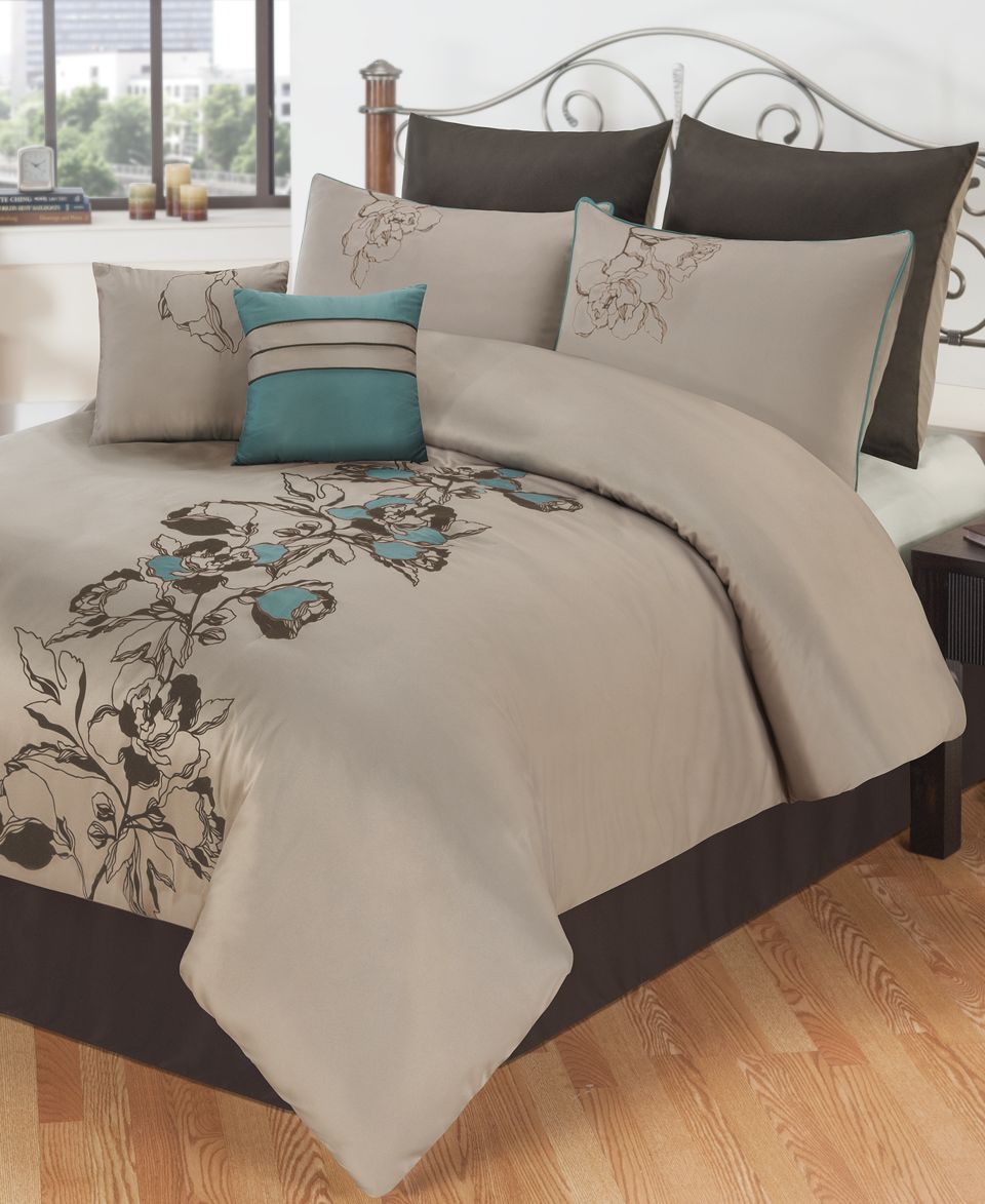 Martha Stewart Collection Bedding, Moonlit Tide 9 Piece Comforter Sets