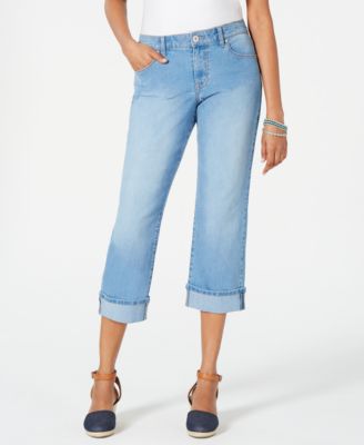 curvy fit capri jeans