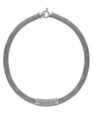 Macy's Diamond Dew Drop Bar Necklace in 