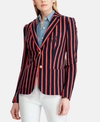 ralph lauren striped blazer
