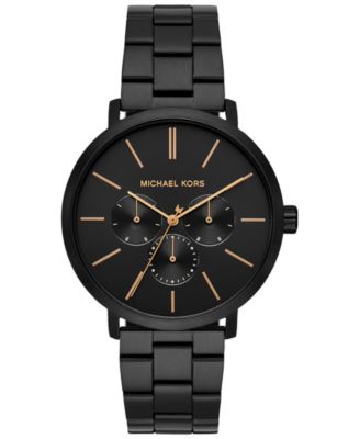michael kors black chronograph watch