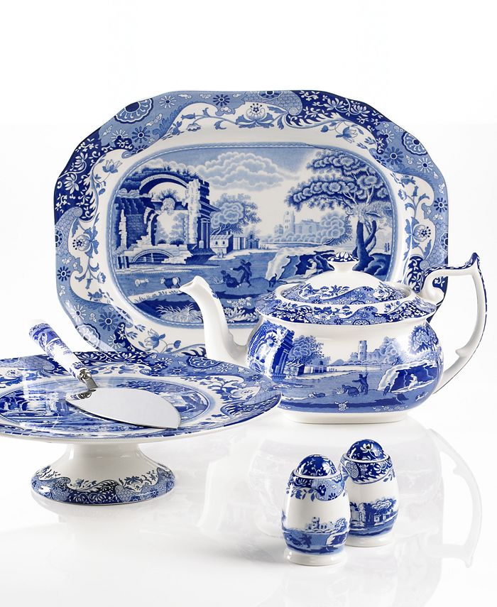 Spode Serveware, Blue Italian Collection & Reviews Serveware Dining
