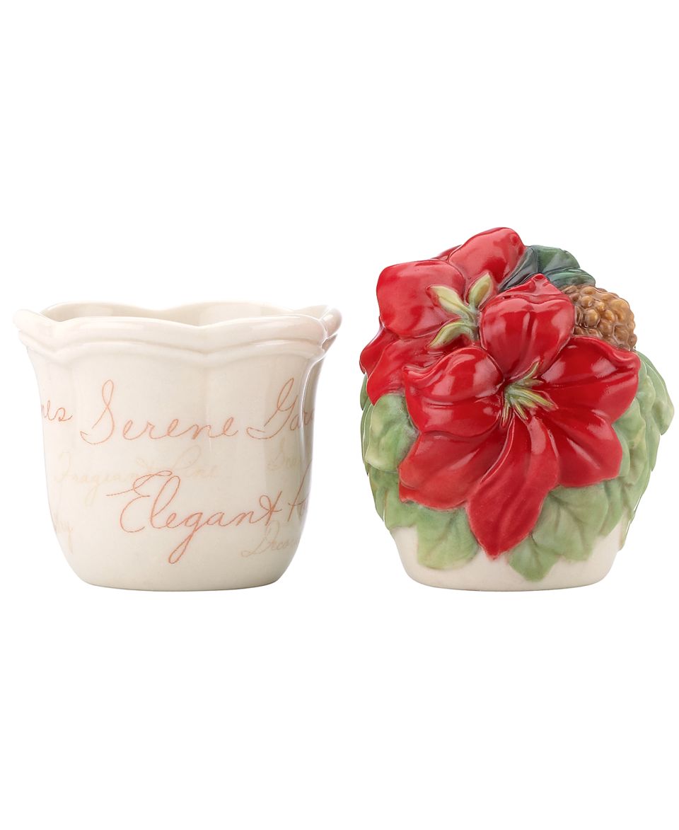 Lenox Dinnerware, Winter Meadow Flower Pot Salt and Pepper Shakers