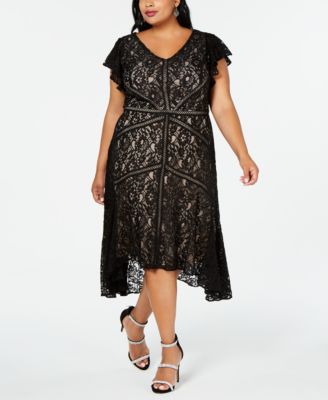 plus size lace cocktail dresses with sleeves
