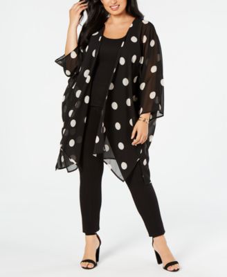 macys plus size kimono