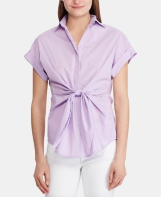 Lauren Ralph Lauren Tie-Front Shirt 