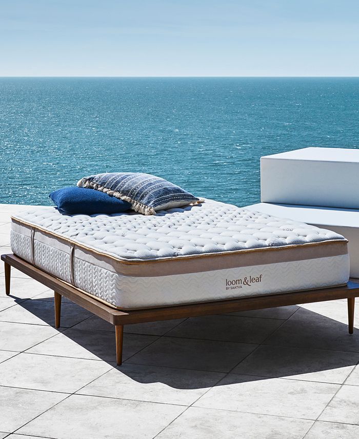 Saatva Loom & Leaf 12" Relaxed Firm Mattress Set Queen Split & Reviews