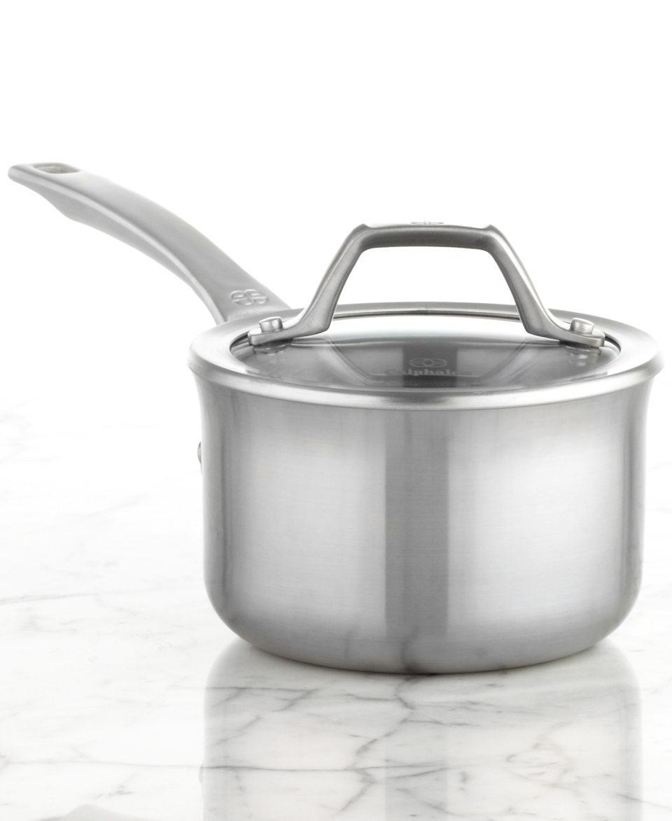 Calphalon AccuCore Stainless Steel Covered Saucepan, 1 Qt. Multiply