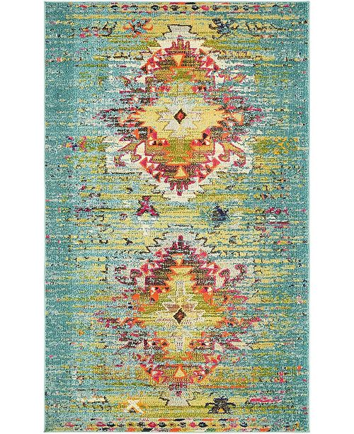 Bridgeport Home Brio Bri9 Turquoise Rug Reviews Furniture Macy S