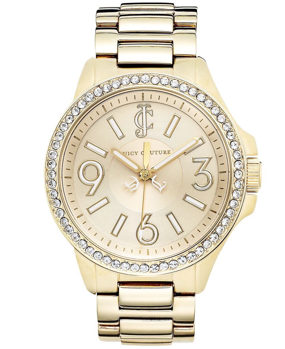 Juicy Couture Watch, Womens Jetsetter Gold Tone Stainless Steel Bracelet 38mm 1900959   Watches   Jewelry & Watches