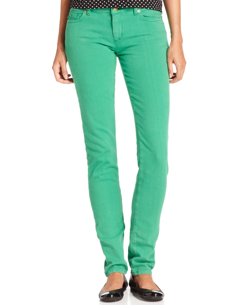 MICHAEL Michael Kors Petite Jeans, Skinny Colored Denim   Womens