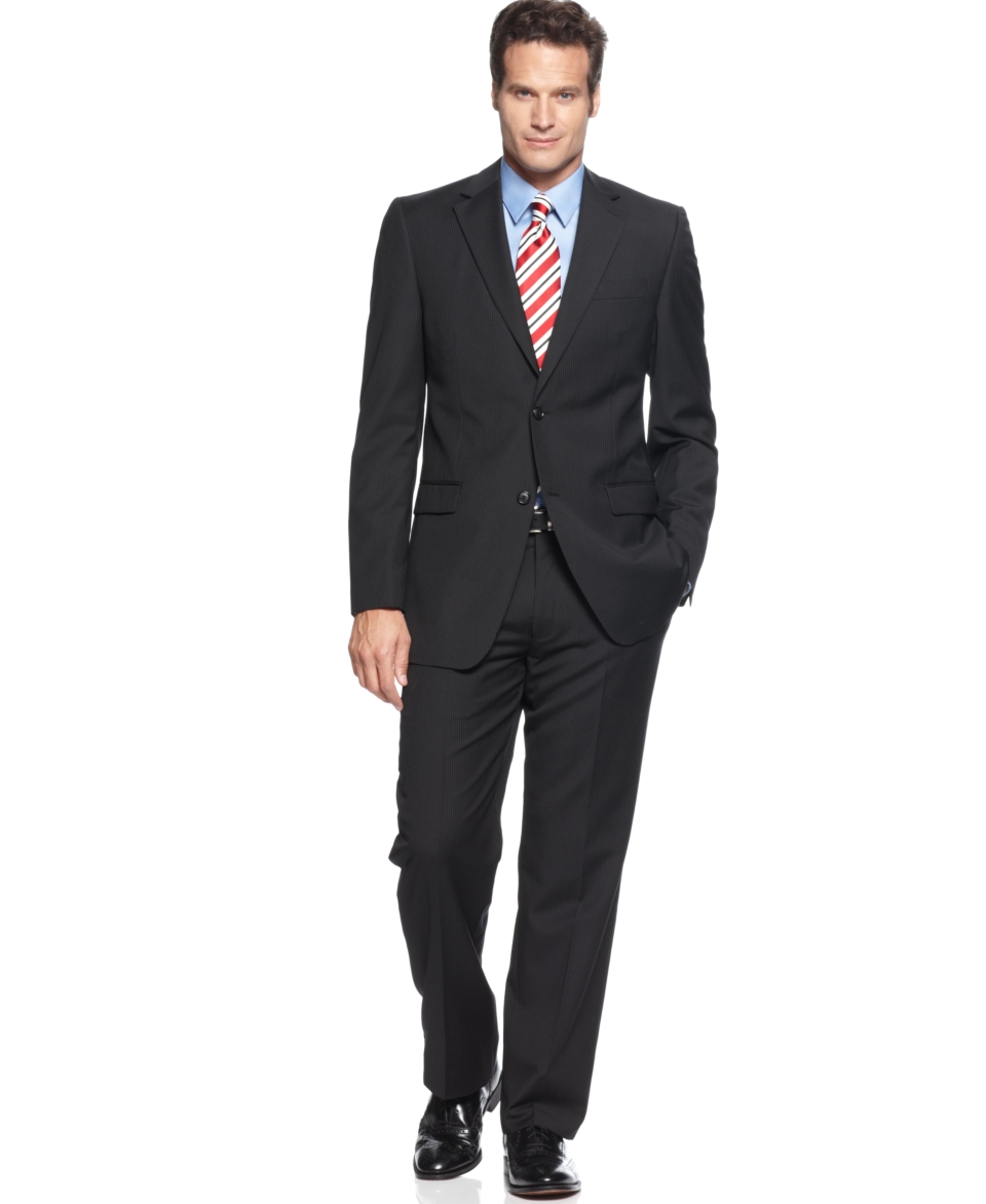 Donald J. Trump Suit, Black Pinstripe