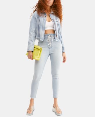 free people button up jeans