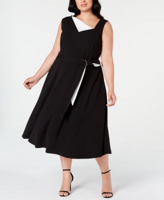 calvin klein asymmetrical dress