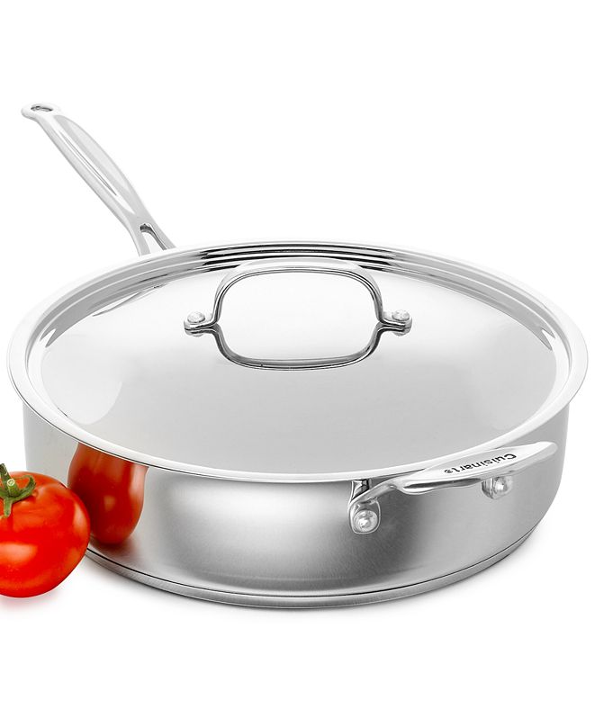 Cuisinart Chef's Classic Stainless Steel Covered 5.5 Qt. Saute Pan