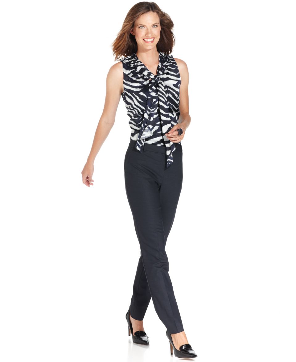 Jones New York Blouse & Straight Leg Pants