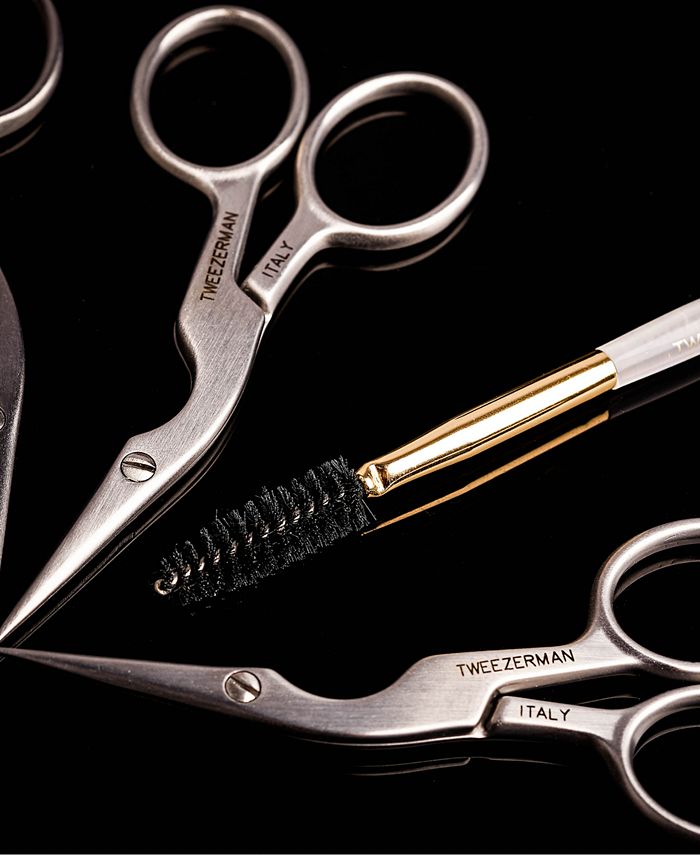 Tweezerman Brow Shaping Scissors & Brush & Reviews Makeup Beauty