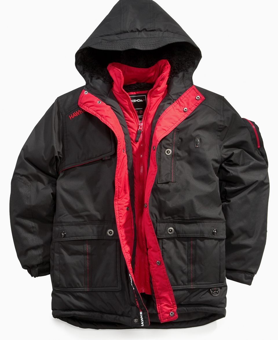 Hawke & Co. Kids Coat, Boys Vestee Parka