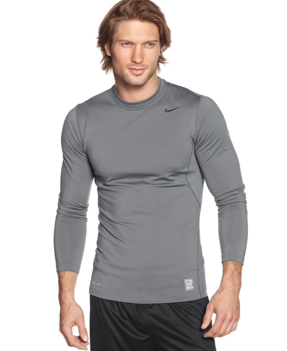 Nike T Shirt, Pro Combat Dri Fit Fitted Long Sleeve Tee   Mens T