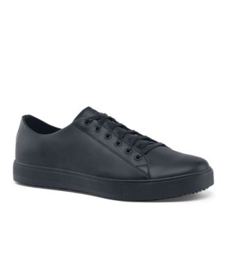 leather top slip resistant shoes