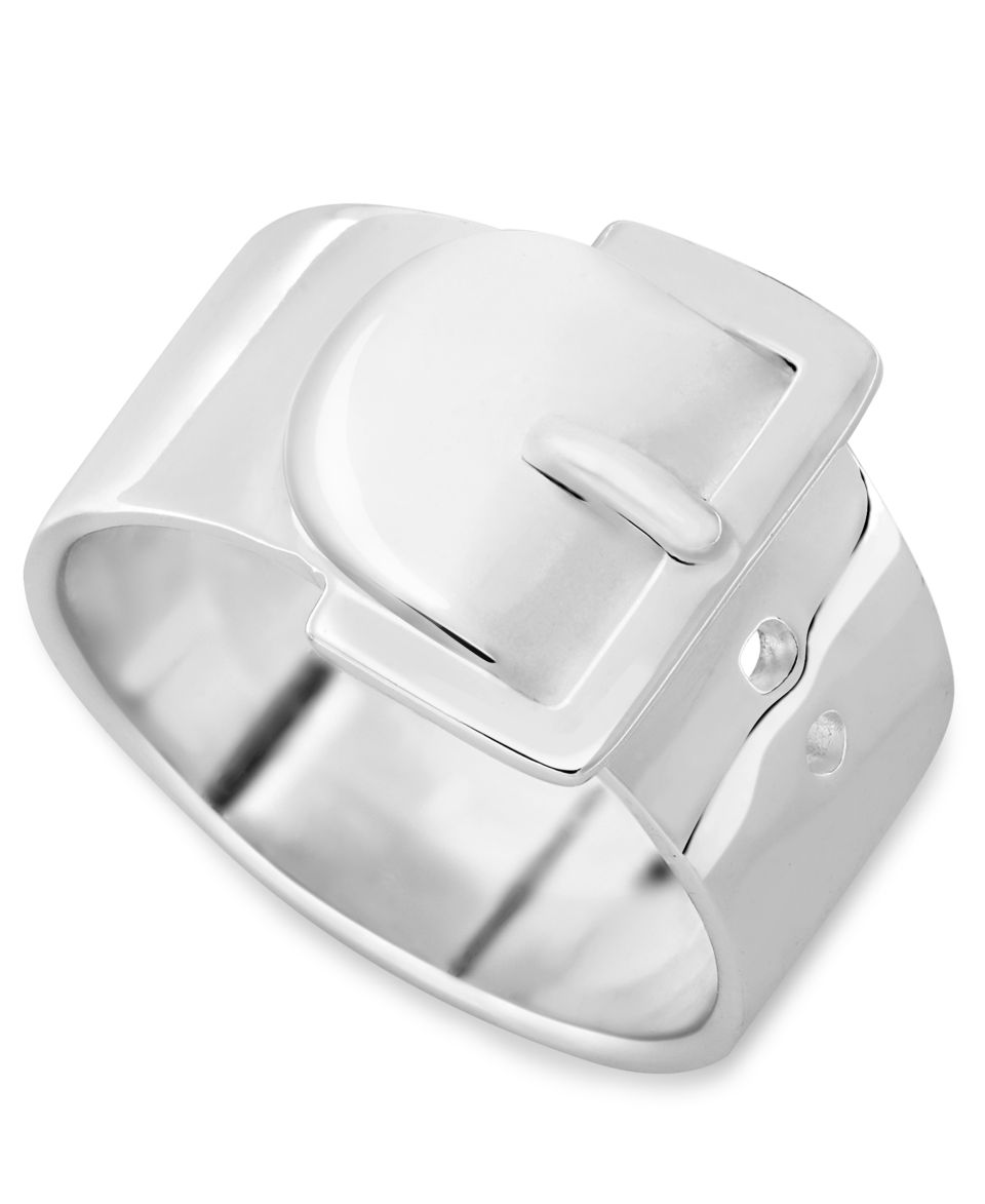 Touch of Silver Silver Plated Ring, Silver Plated Buckle Ring