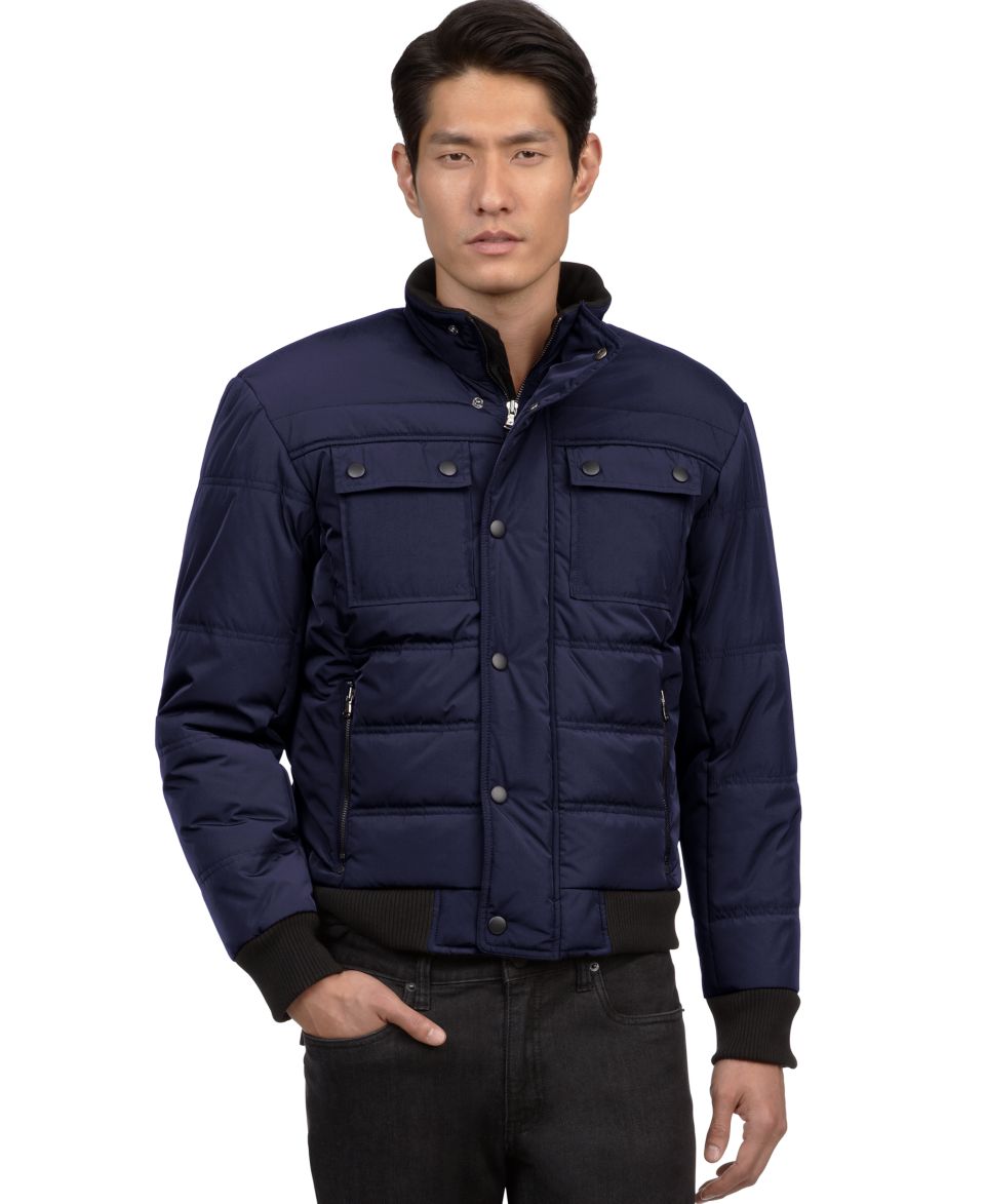 Calvin Klein Coats, Color Block Puffer Coat   Mens Coats & Jackets