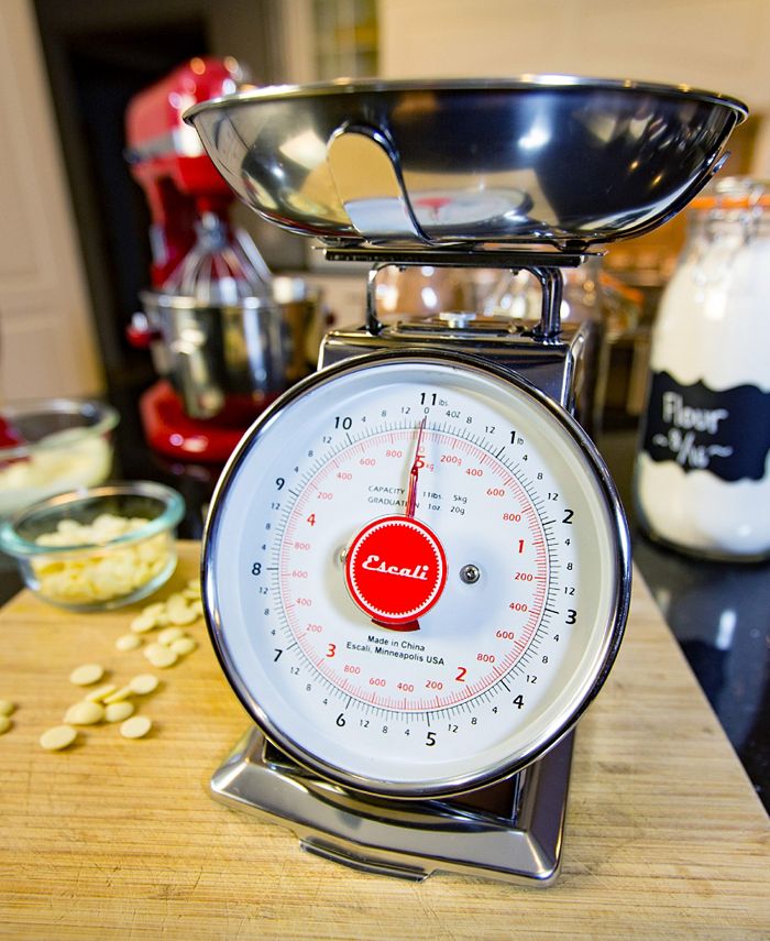 Escali Corp Mercado Dial Scale with Bowl, 11lb & Reviews Kitchen