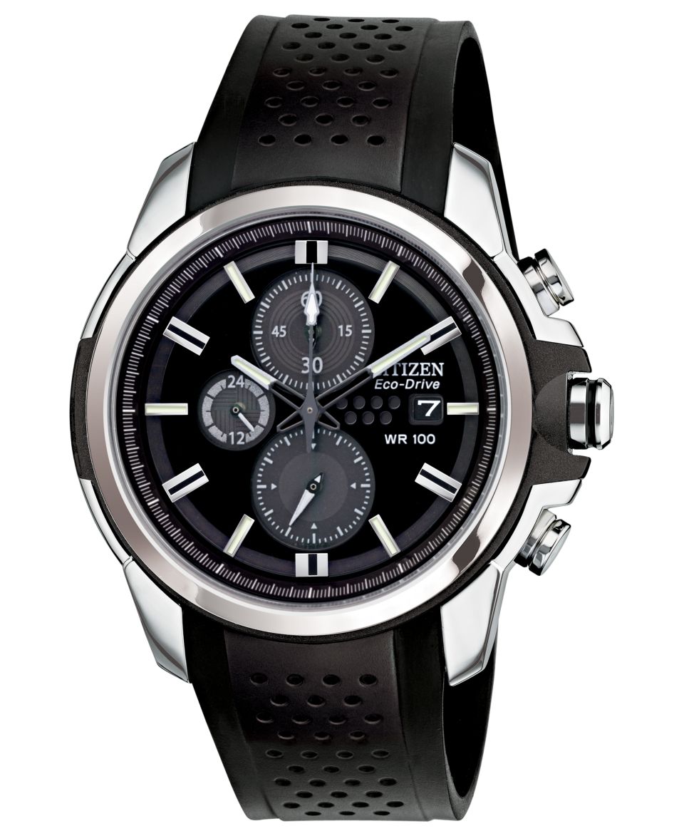 Citizen Watch, Mens Chronograph Eco Drive Proximity Bluetooth Black