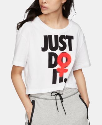 cropped nike just do it
