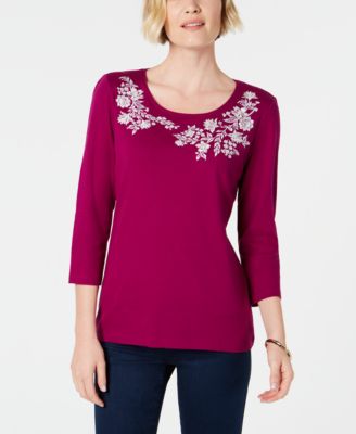 macys cotton tops