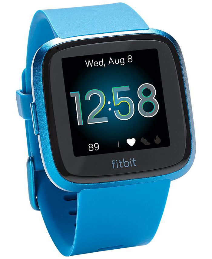 Fitbit Versa Lite Blue Strap Smart Watch 39mm & Reviews - Watches - Jewelry & Watches - Macy's