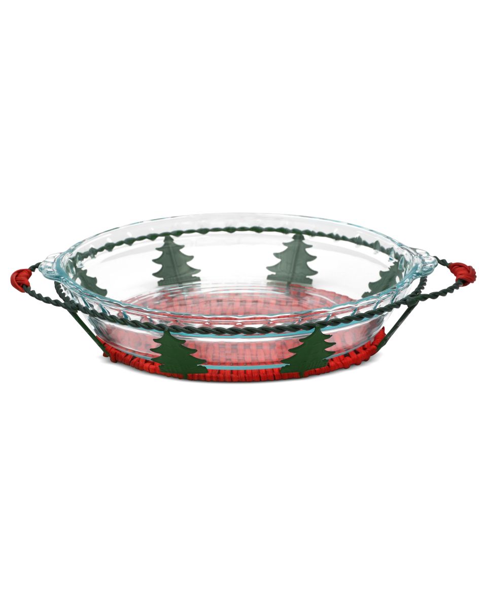 Pyrex Holiday Pie Dish, 9 with Basket