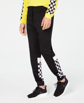 checkerboard joggers mens