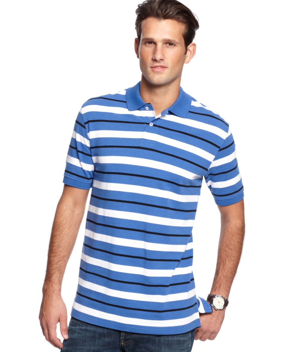 Club Room Big and Tall Shirt, Trio Stripe Estate Performance Polo