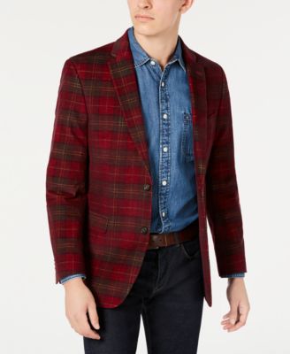 red sports jacket