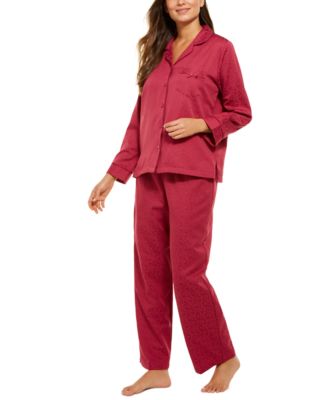 brushed back satin pajamas plus size