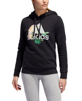 adidas flower logo hoodie
