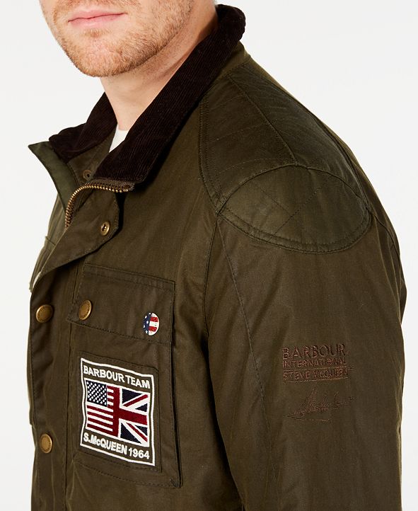 Barbour International Steve McQueen Men's Ashbury Wax Jacket, Created